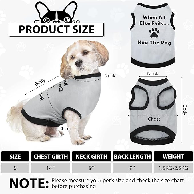 Reginary 8 Pcs Dog Clothes for Small Dogs Boy Summer Shirts Soft Breathable Chihuahua Yorkie Cute Pattern Shirt Puppy Cat Clothing Fit for Mini and Medium Dogs(Small)