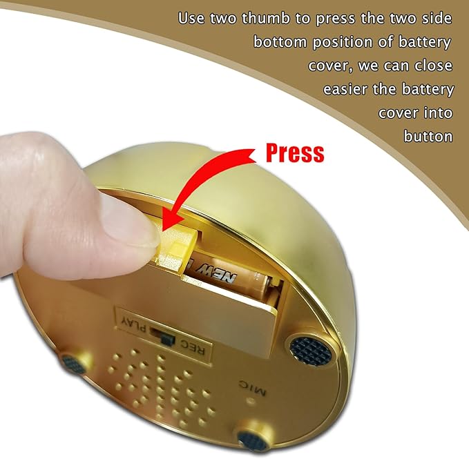 Voice Recording Buttons 30 Second Voice Dog Buttons for Communication Recordable Playback Your Own Message 30 Second Custom Recordable