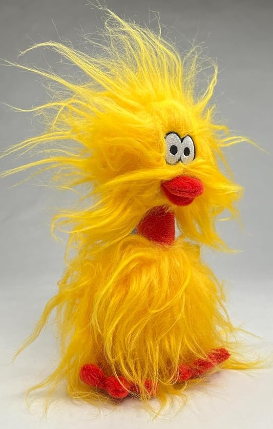 Glory To Dog Phyllis The Crazy Chicken Plush and Squeak Small and Medium Breed Dog Toy