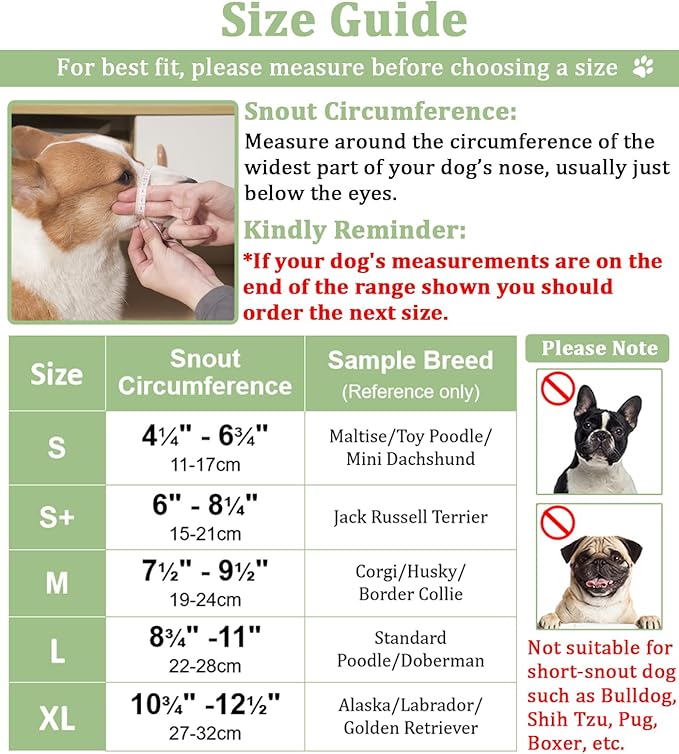 Mayerzon Dog Muzzle, Breathable Mesh Puppy Muzzles with Adjustable Hook and Loop for Small Medium Large Dogs Poodle Border Collie Labrador Retriever for Biting Chewing Trimming (L, Red)