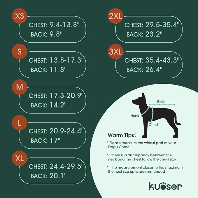 Kuoser Dog Winter Coat, Reversible Dog Jacket, Warm Doggie Coat British Style Puppy Cold Weather Vest, Windproof Pet Clothes Vest for Small Dogs, Blue S