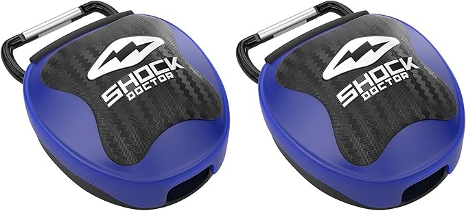 Shock Doctor Mouth Guard Case, Ventilated, Universal Storage for Mouthguard, Adult & Youth Sizes