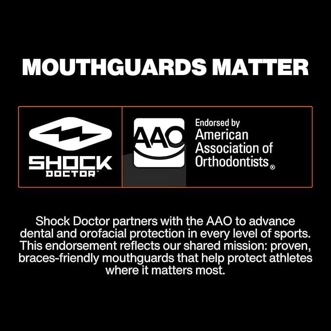 Double Braces Strapless Mouth Guard, Fangs, Adult