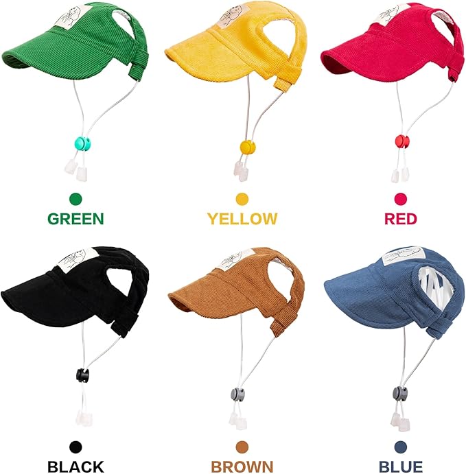 Pet Dog Baseball Cap, Cat Hat, Cat Dog Sun Cap with Ear Holes, Adjustable Puppy Outdoor Sun Hat (Blue, X-Large)