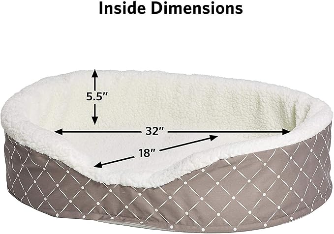 MidWest Homes for Pets CU36MRD Couture Orthopedic Cradle Pet Bed for Dogs & Cats, Intermediate