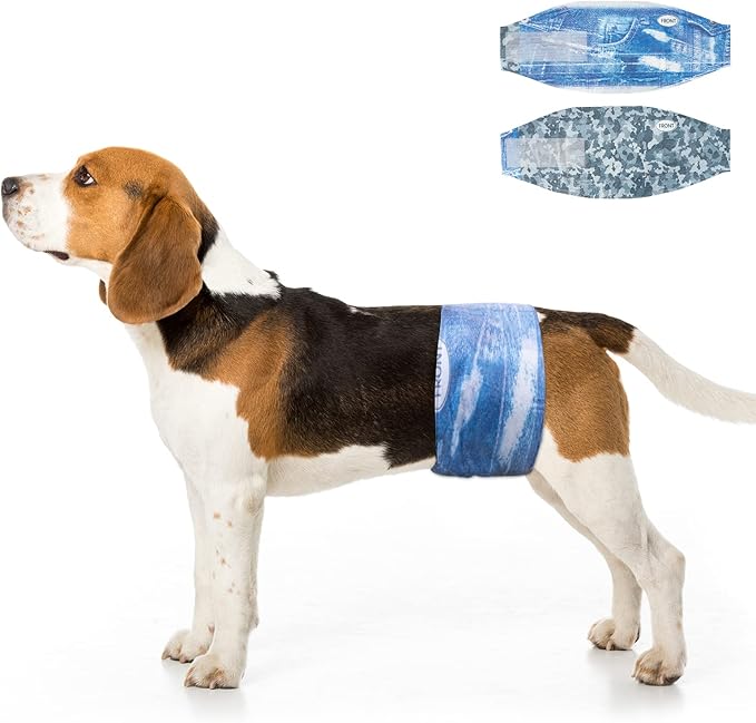 Dono Dog Diapers Male Disposable Male Dog Wraps, Wider Doggie Puppy Diapers Male Belly Bands, Super Absorbent, Leak-Proof Fit, Excitable Urination, Incontinence, Small 24ct