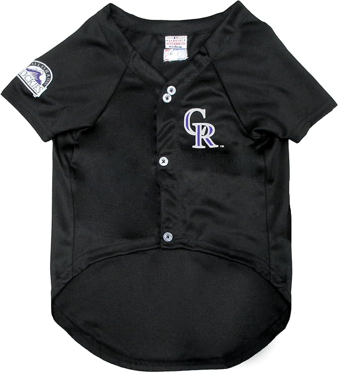 Official MLB Colorado Rockies Pet Jersey for Dogs & Cats, Size X-Large - Stylish Baseball Jersey for Your Furry Fan- Show Off Team Spirit with The Perfect Fan Apparel Gear for Pet, Dog & Cat