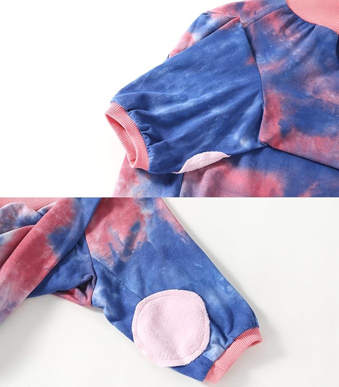 Dog Cotton Pink Blue T-Shirts Soft and Stretchy Dog Shirt Pajamas Pets Clothes for Extra Large Dogs(3XL PinkBlue)