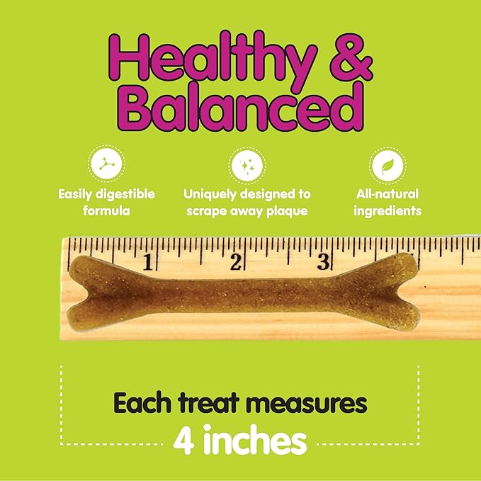 Fido - Belly Bones for Dogs, Yogurt Flavored Medium Dog Dental Treats - 8 Treats Per Pack (3 Pack) - (Made in USA) - Plaque and Tartar Control for Fresh Breath, Digestive Health Support