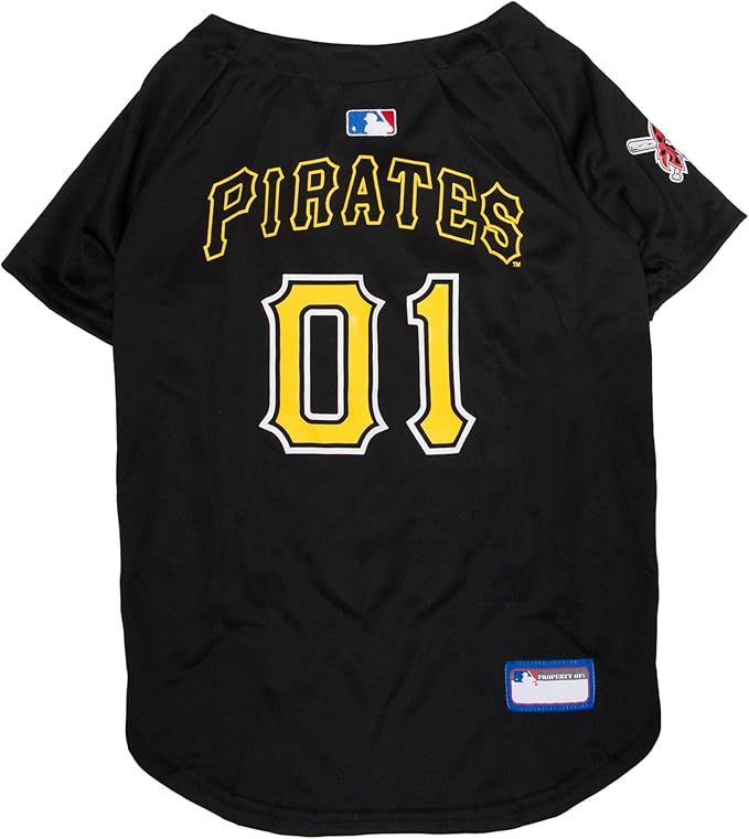 Official MLB Pittsburgh Pirates Pet Jersey for Dogs & Cats, Size XX-Large - Stylish Baseball Jersey for Your Furry Fan- Show Off Team Spirit with The Perfect Fan Apparel Gear for Pet, Dog & Cat