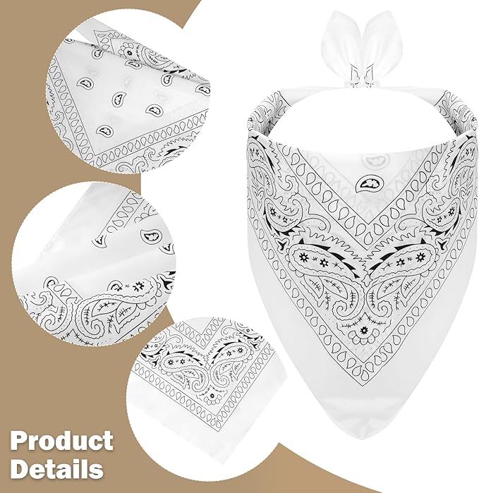 Fumwase Pet Cowboy Costume Halloween Costumes for Dogs Cat Puppy Hats with Bandana Scarf Cowboy Costume Accessories Dog Cat for Party Festival and Daily Wearing (Off-White, Small)