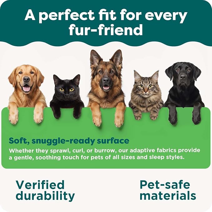 Furhaven Memory Foam Dog Bed for Large Dogs w/ Removable Bolsters & Washable Cover, For Dogs Up to 95 lbs - Plush & Velvet Waves Perfect Comfort Sofa - Brownstone, Jumbo/XL