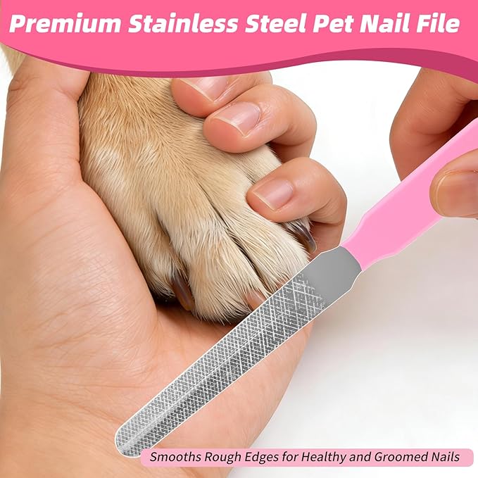 Dog Nail Art Pens,Nail Art Markers for Dog-6 Colors & 20 Pcs Dog Bowknot Hair Bows, DIY Nails for Pet, Dog Safe Nail Polish Non Toxic, Odorless, Easy to Apply