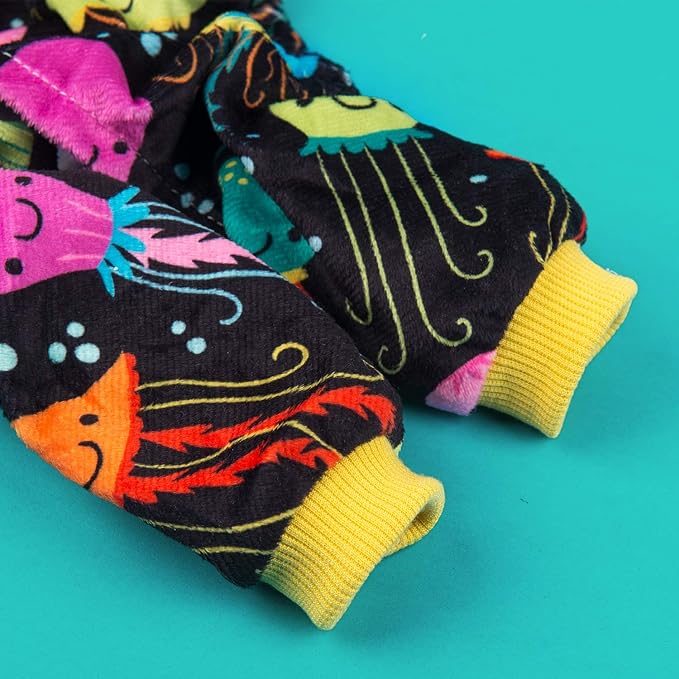 CuteBone Soft & Stretchy Dog Pajamas - Cozy Pet Jammies Breathable Jumpsuit for Small Dogs - All-Season Comfy Outfit Easy-On Pullover Design - Keeps Pets Warm & Comfortable P80L