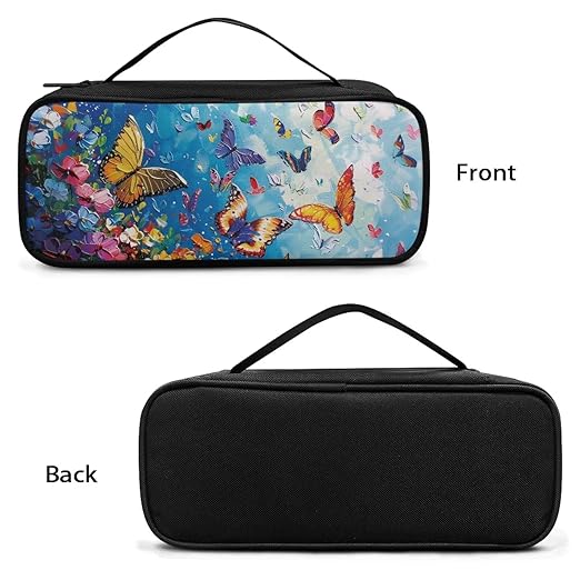 Gomyblomy Aesthetic Butterfly Stethoscope Case Storage Bag with Extra Room for Scissors Bandages Penlight, Protective Stethoscope Carrying Case for Doctors/Nurse Accessories