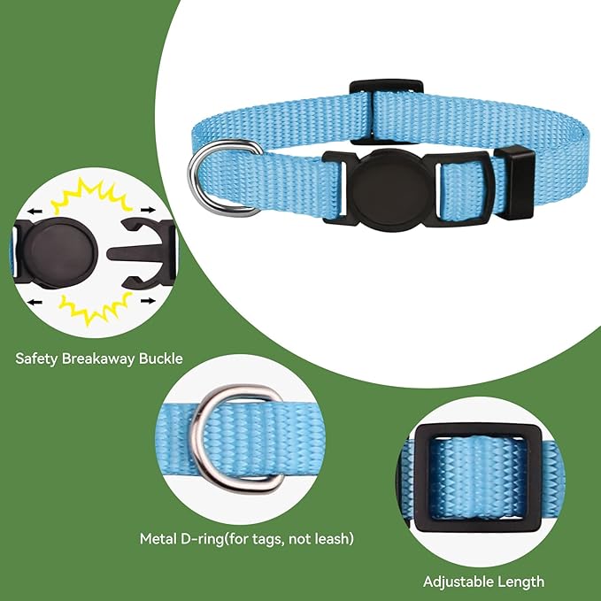 20 PCS Puppy Collars for Litter,Puppy Collars for Small Puppies,Nylon Breakaway ID Collar Whelping Litter Collars(M)