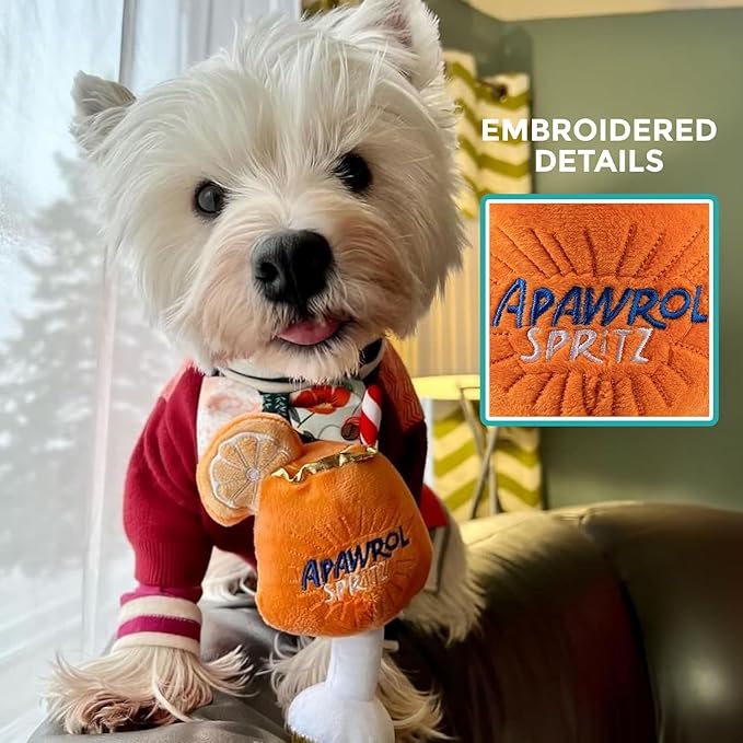 Haute Diggity Dog Apawrol Spritz, Plush Designer Dog Toys with Interactive Squeaker, Stimulating Pet Enrichment, Machine-Washable & Safe Materials for All Breeds, One Size