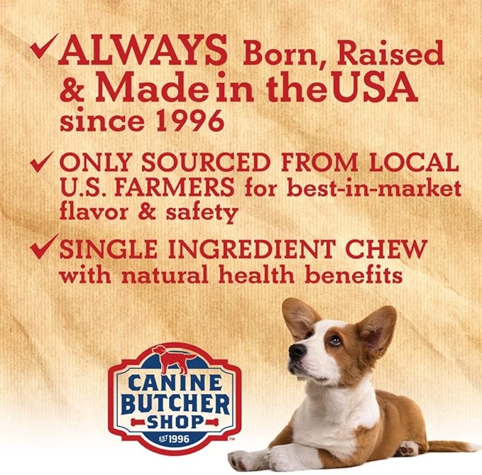 Pig Ears Strips for Dogs Made in USA, Sourced in USA Pig Ears Slivers, Natural, Small-Medium-Large Dog Chew Treat (1 lb)