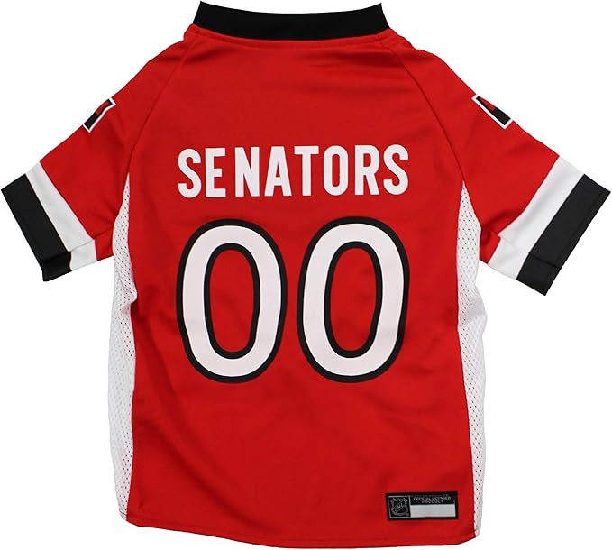 NHL Ottowa Senators Jersey for Dogs & Cats, X-Small. - Let Your Pet be a Real NHL Fan!