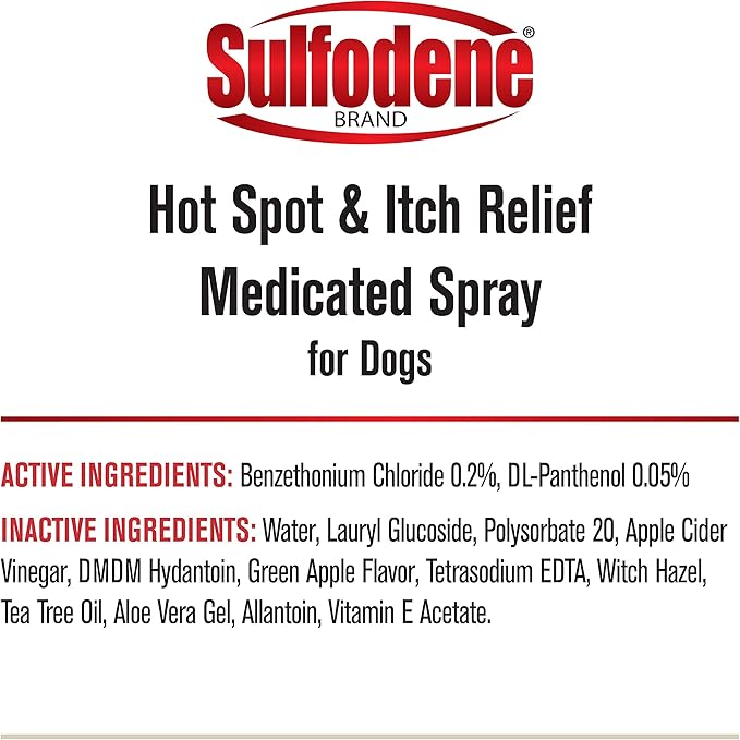 Sulfodene Hot Spot & Itch Relief Medicated Spray for Dog 8oz