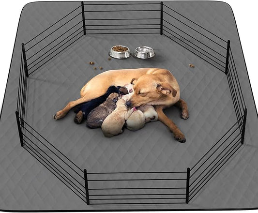 Washable Reusable Dog Pee Pads, 48"x65" Absorbent & Waterproof Puppy Training Pad for Crate, Playpen & Carpet, Large Potty Pads for Dogs, Cats & Small Pets