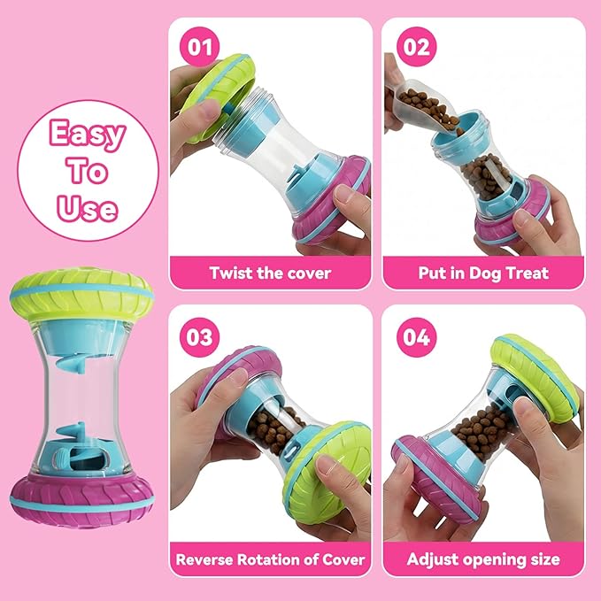 Interactive Dog Puzzle Toys for Small Medium Large Breed - Durable Smart Puppy Enrichment Dogs Toy to Keep Them Busy, Mental Brain Stimulation Treat Dispensing Training & Slow Feeder by MateeyLife