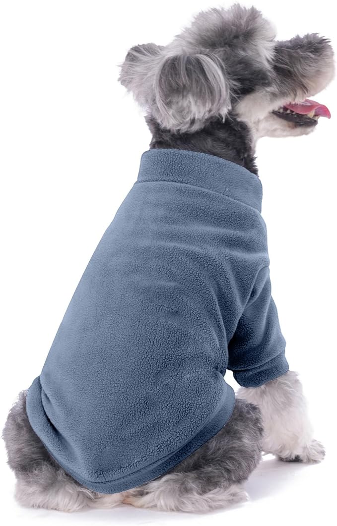 Dog Sweater, 3 Pack Dog Sweaters for Small Dogs Girl Boy, Ultra Soft Warm Puppy Clothes Dog Coat for Winter (Gray+Azure+Navy, X-Large)