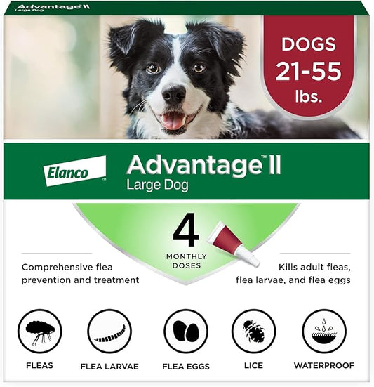 Advantage II Large Dog, 4 pack
