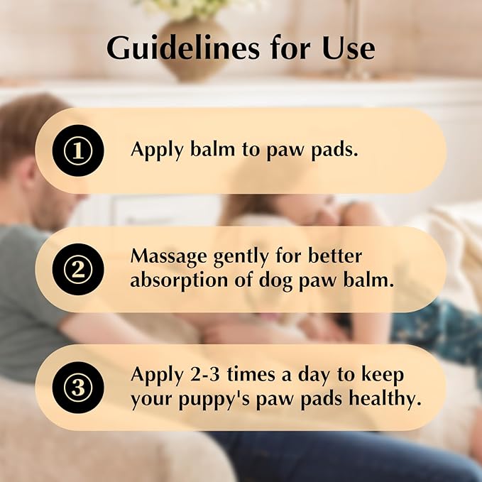 All-Natural Dog Paw Balm for Dogs & Cats | 2 Pack Dog Paw Pad Balm Paw Protector, Moisturizer & Soother for Dry Cracked Paws & Noses | Snout Soother for Dogs (1.23oz*2)