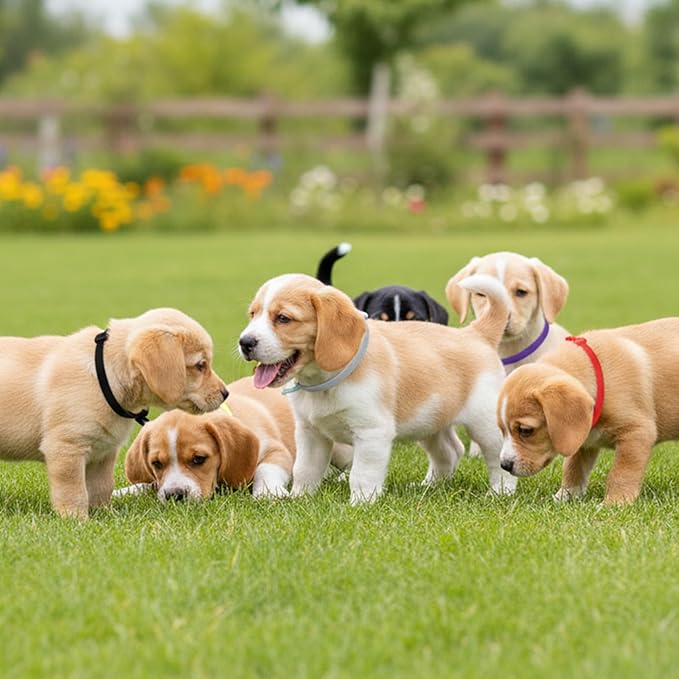 Puppy Collars for Litter, 60 Pcs 4 Inch Elastic Puppy Litter Collars Colored Identification Bands Assorted ID Cords Whelping Collar for Puppies Newborn Kittens New Born Pets,12 Colors