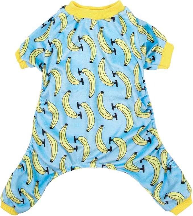 CuteBone Soft & Stretchy Dog Pajamas - Cozy Pet Jammies Breathable Jumpsuit for Small Dogs - All-Season Comfy Outfit Easy-On Pullover Design - Keeps Pets Warm & Comfortable P06S