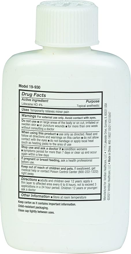 Thera|Care Maximum Strength OTC Lidocaine Cream | Numbs Away Pain | Long-Lasting Relief | Non-Greasy | 1.75 Oz