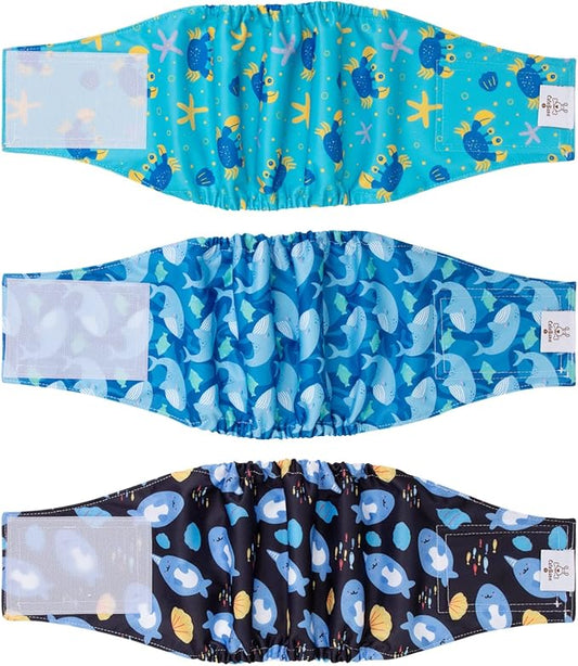 CuteBone Belly Band for Dogs Male Reusable Diapers Washable Wrap DM36XS