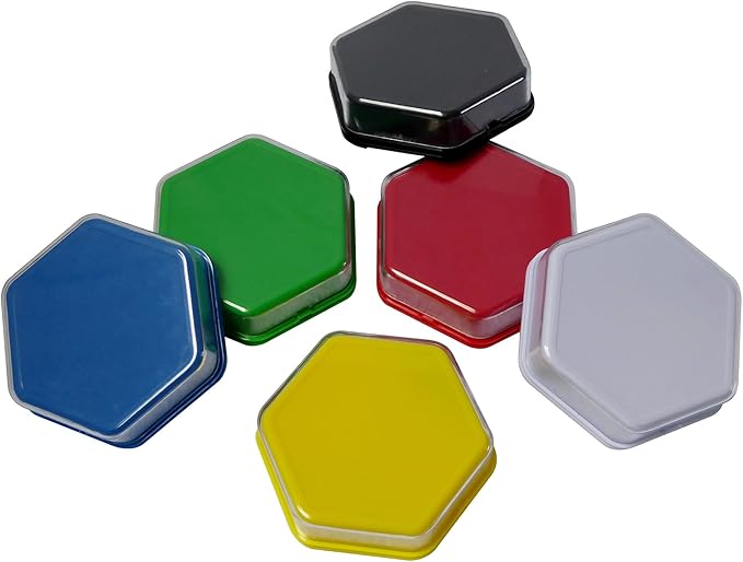 Talking Products Talking Tiles Voice Recorders, Communication Sound Buttons, Pack of 6 Colors, 80 Seconds Recording, Educational Classroom Resources, Game Show Answer Buzzers