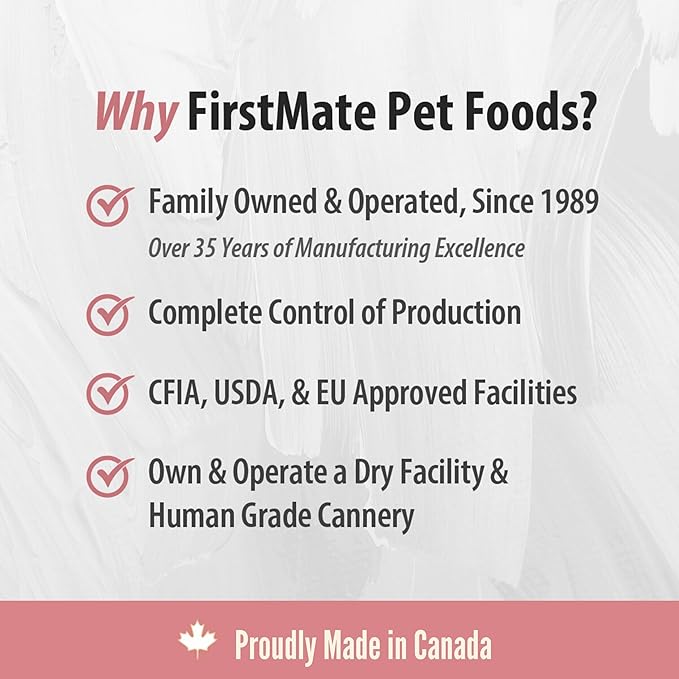 FirstMate Grain Friendly Senior Dog Dry Food, 25 LB