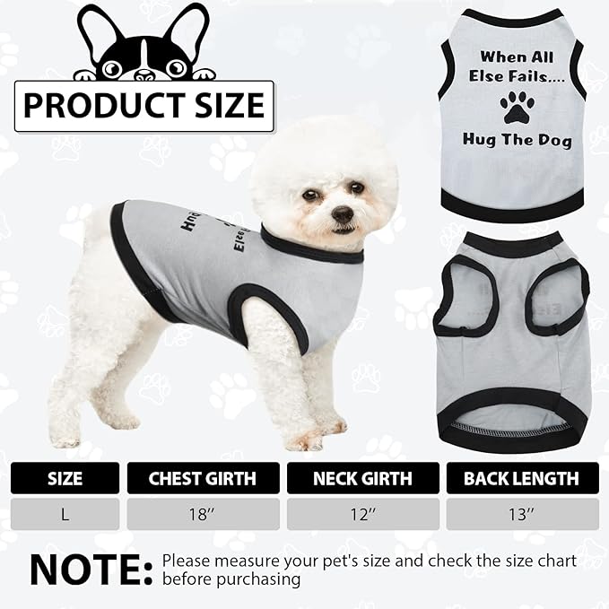 Reginary 8 Pcs Dog Clothes for Small Dogs Boy Summer Shirts Soft Breathable Chihuahua Yorkie Cute Pattern Shirt Puppy Cat Clothing Fit for Mini and Medium Dogs(Large)