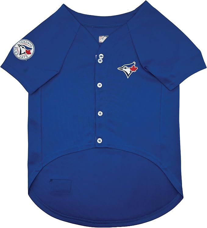 Official MLB Toronto Blue Jays Pet Jersey for Dogs & Cats, Size X-Large - Stylish Baseball Jersey for Your Furry Fan- Show Off Team Spirit with The Perfect Fan Apparel Gear for Pet, Dog & Cat