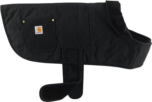 Carhartt Firm Duck Insulated Dog Chore Coat, Durable Weather Resistant Jacket for Cold and Windy Conditions, Black, Small