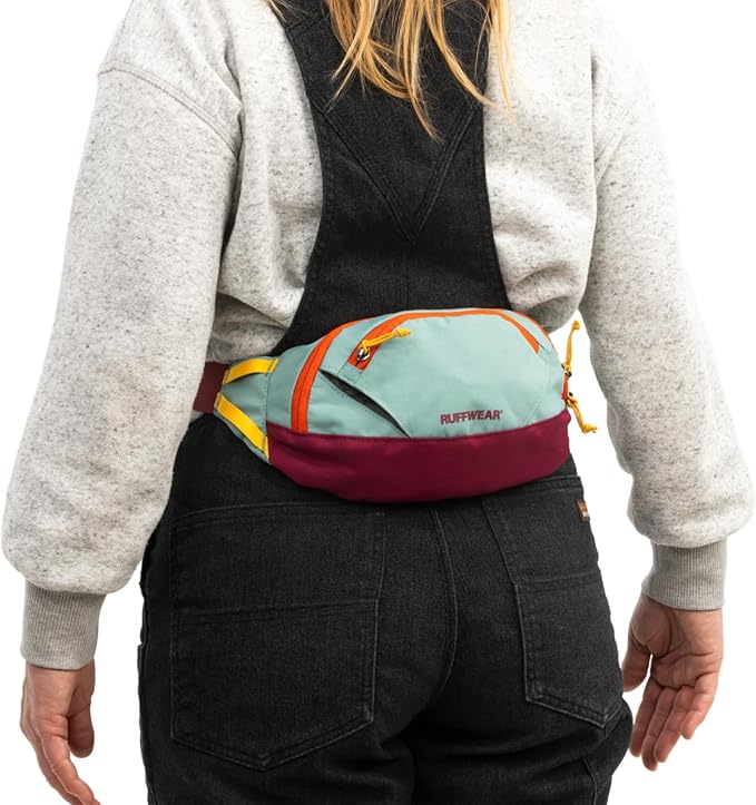 Ruffwear, Home Trail Hip Pack, Dog Walking Fanny Pack Crossbody with Adjustable Belt, Treat Pouch, Poop Bag Holder, Phone Pocket, Hands-Free for Training, Hiking, Running, Travel, River Rock Green
