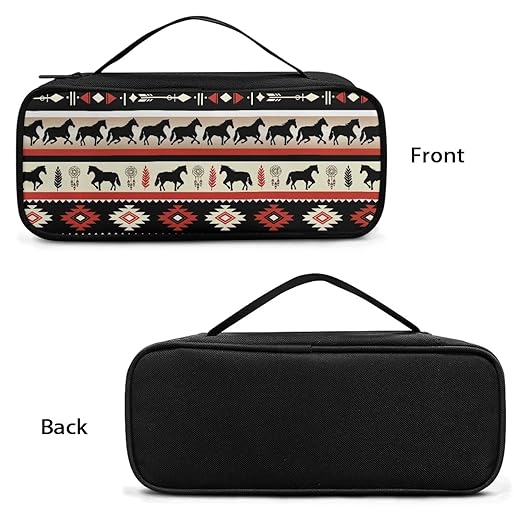 Gomyblomy Aztec Horse Stethoscope Carrying Case for Nurses and Doctors, Shockproof Stethoscope Case with Extra Room for Classic III, Lightweight II S.E. Stethoscopes and More