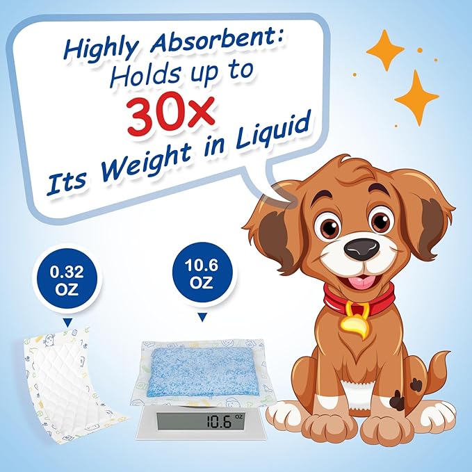 Dog Diaper Liners Booster Pads for Male and Female Dogs, 160ct, Super Absorbent Disposable Belly Band Liners for Male Dogs fit Most Types of Dog Diapers,Wraps(Regular)