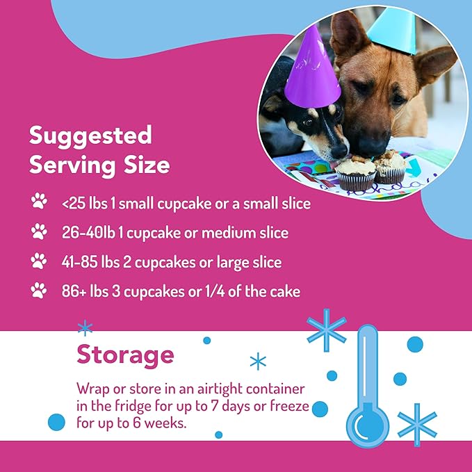 Puppy Cake Pumpkin Cake Mix and Frosting (Wheat-free) for Dogs-9 oz