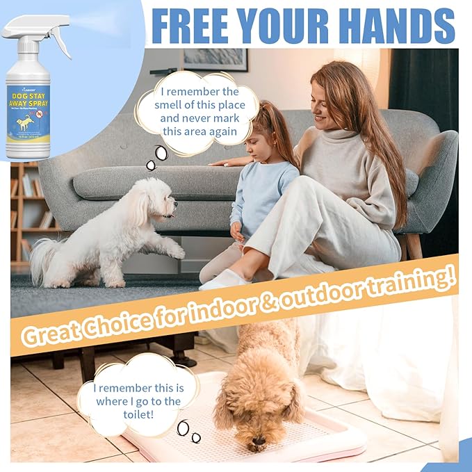 16 Fl Oz Training Aid to Stop Dogs from Marking Inside The House - Gentle and Effective Pet Behavior Aid - Help Dogs Stop Marking in Your Home
