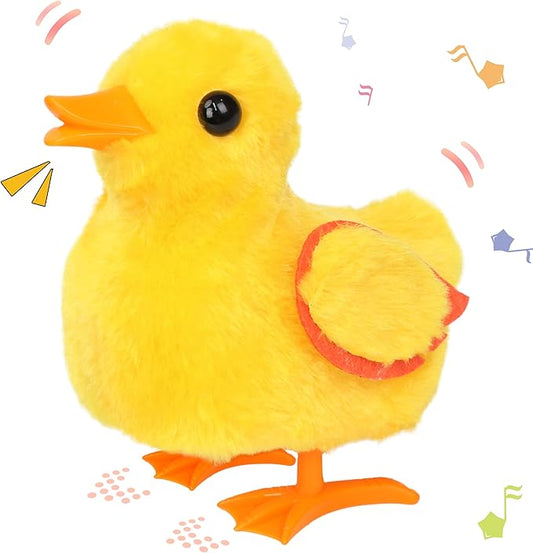 Hopearl Walking Duck Pet Quack Duckling Interactive Electronic Plush Toy Farm Animals Animated Gifts for Toddlers Birthday, Yellow, 8''