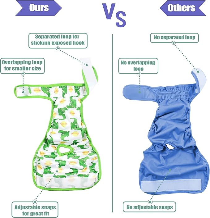 wegreeco Washable Female Dog Diapers (Pack of 3)