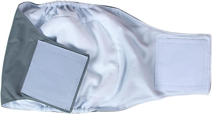 Teamoy Male Dog Belly Bands Washable 4-Pack, Reusable Dog Diapers Wraps for Incontinence & Marking (L1,16-20" Waist)
