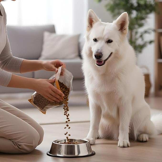 12PCS Stainless Steel Dog Bowls, 7OZ Metal Feeding Bowl with Non-Slip Rubber Base, Pet Food and Water Dishes for Small Medium Animals Kitten Puppy Rabbit Cats