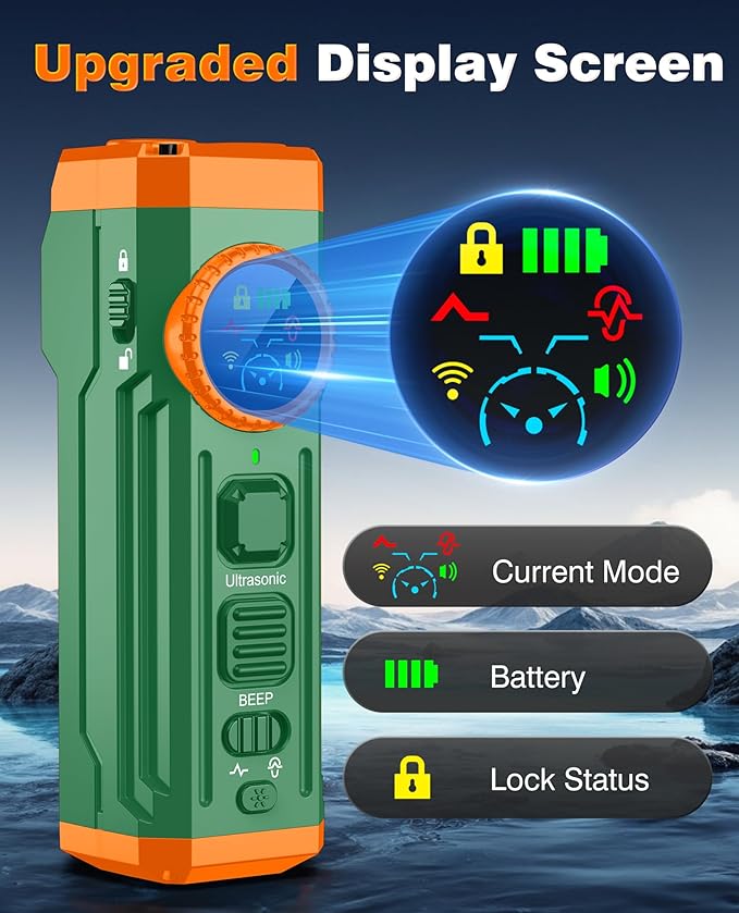 Dog Bark Deterrent Devices, 2025 Upgraded 3X Sonic Emitters Anti Barking Device for Own Or Neighbor's Dog, Safe & Effective Portable Ultrasonic Dog Bark Shield Rechargeable Dog Barking Silencer