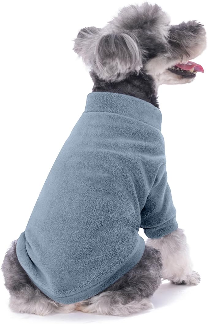 Dog Sweater, 3 Pack Dog Sweaters for Small Dogs Girl Boy, Ultra Soft Warm Puppy Clothes Dog Coat for Winter (Lt Blue+Olive+Brown, Small)