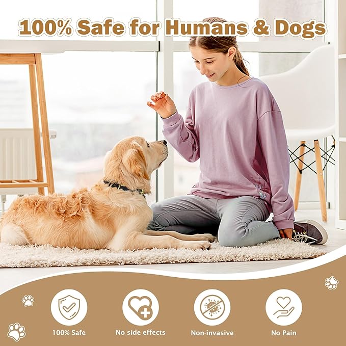 Red Light Therapy for Dogs Collar – Infrared & Red Light Therapy Device with 660nm&810nm & 980nm Wavelengths, Wearable Support for Muscle Comfort, Pain Relief, Skin & Tissue Support and Daily Wellness